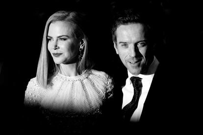 Damien Lewis y Nicole Kidman durante la presentación de la película 'Queen of the Desert' en la Berlinale.