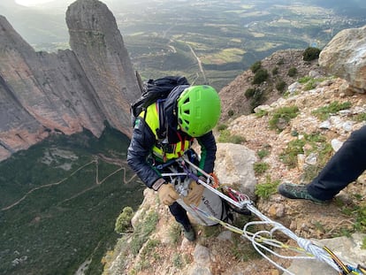 Grupo de Rescate e Intervención en Montaña (GREIM) de la Guardia Civil en Huesca (Aragón).