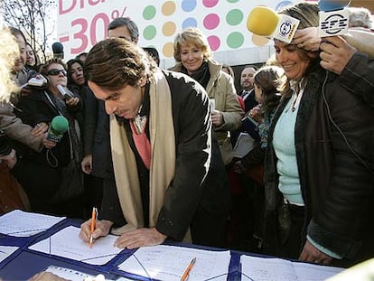 Simpatizantes del PP piden a Aznar que vuelva
