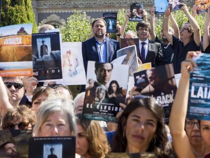 Protesta contra la sent&egrave;ncia que anul&middot;la el c&agrave;non digital.