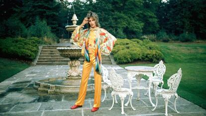 Rod Stewart en su primera casa de campo.