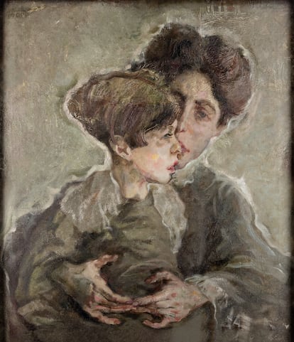 'Mother and Daughter' (Malvine and Raimund Reichel), 1911.