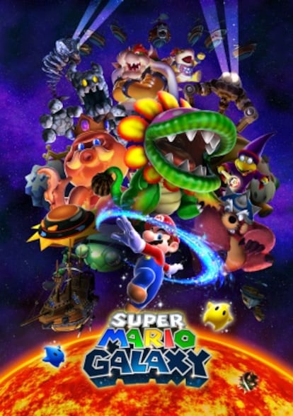 Póster de los enemigos finales de 'Super Mario Galaxy'.