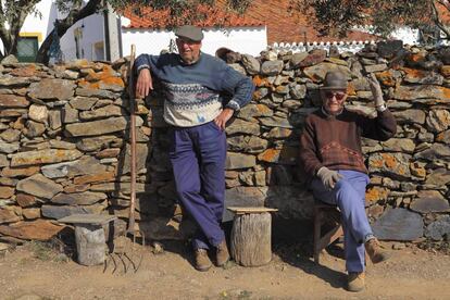 Granjeros en Alentejo, Portugal.