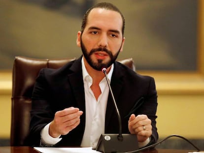 El presidente de El Salvador, Nayib Bukele. 