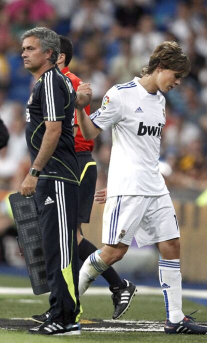 Mourinho y Canales en el Trofeo Bernabu.