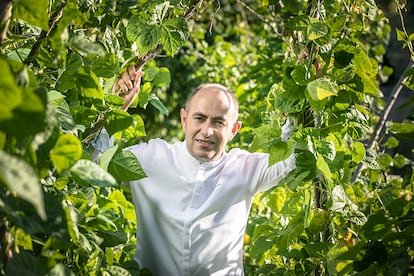 El cocinero Ignacio Echapresto, propietario de Venta Moncalvillo, en Daroca de Rioja (La Rioja). Imagen proporcionada por el restaurante.