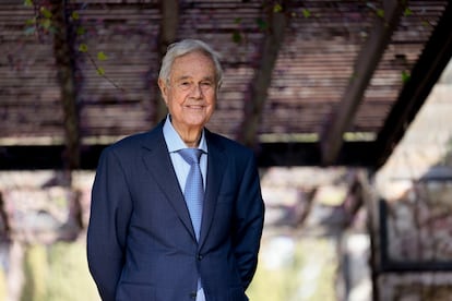 El fundador del grupo Meliá Hotels International, Gabriel Escarrer Julià, en Palma de Mallorca en 2023.