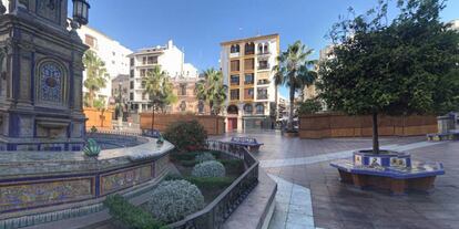 Vista de la plaza Alta de Algeciras. 
