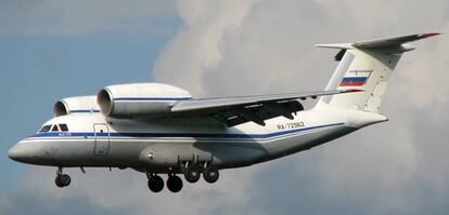 Un avión Antonov An-72, el mismo modelo del siniestrado en el Congo este jueves.