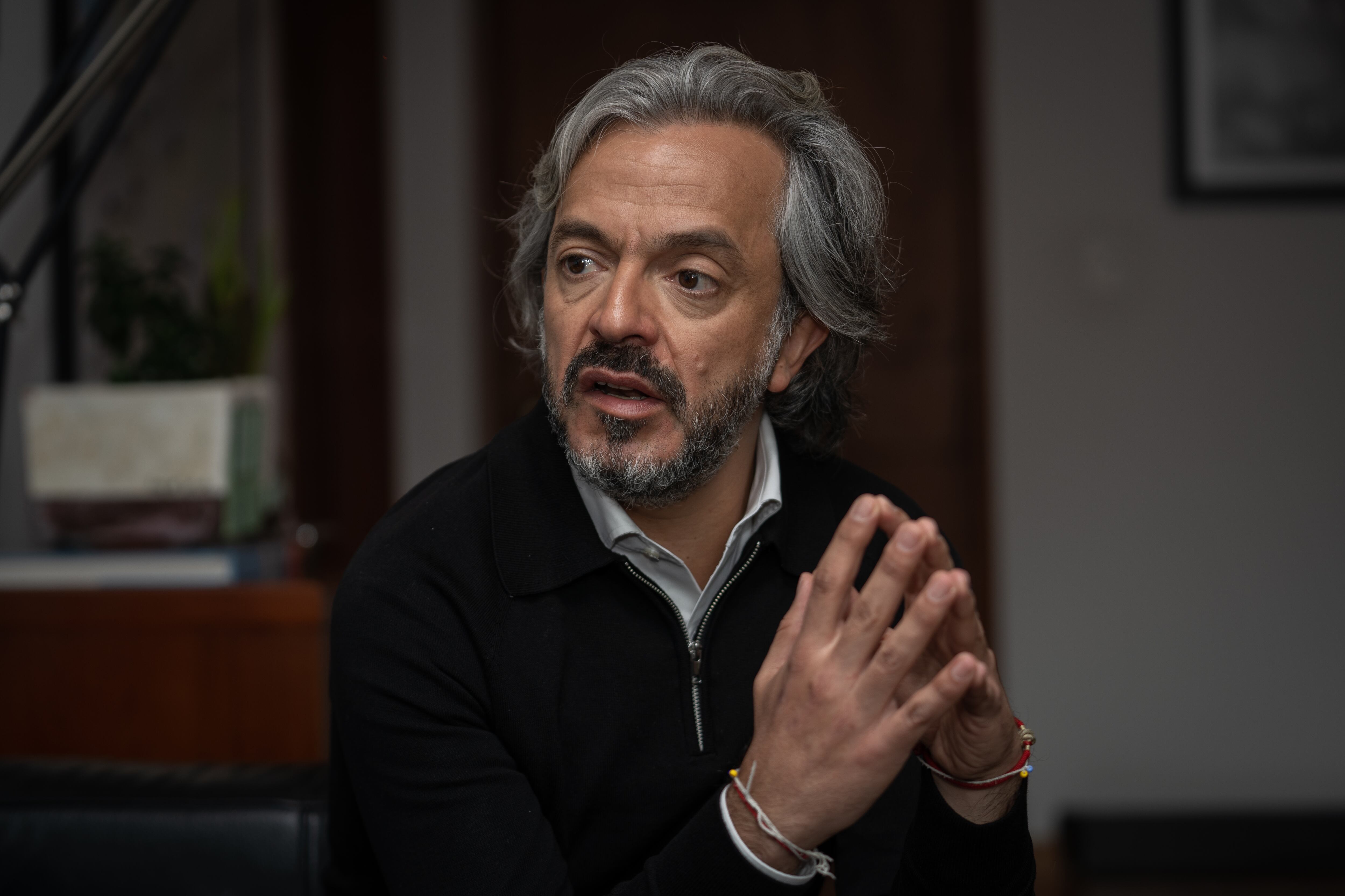 Juan Daniel Oviedo, director del DANE, en su oficina en Bogotá, el 11 de julio de 2022.