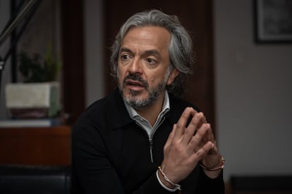 Juan Daniel Oviedo, director del DANE, en su oficina en Bogotá, el 11 de julio de 2022.