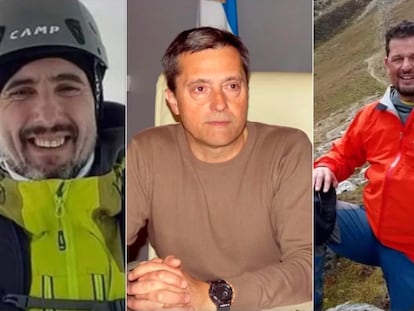 Ignacio Lucero, Raúl Espir y Sergio Berardo en imágenes difundidas en redes sociales.