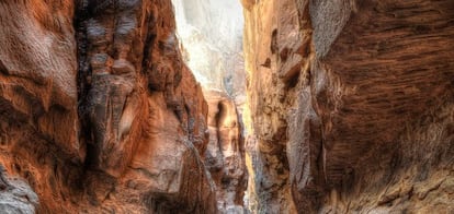 Formaciones rocosas del desierto de Wadi Rum.