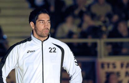 Karabatic, antes de un partido con su exequipo, el Montpellier.