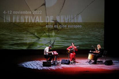 Gala inaugural del 19 Festival de Cine de Sevilla celebrada en el Teatro Lope de Vega, en 2022.