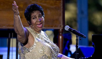 Aretha Franklin a l'International Jazz Day Concert, l'abril del 2016.