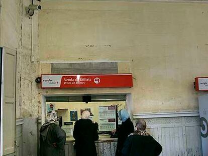 Un aspecto de la degradada estación de Martorell.