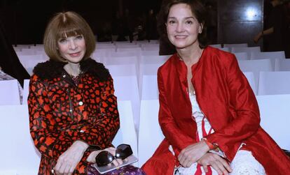 Anna Wintour y la exsubdirectora del Met Carrie Rebora Barratt.