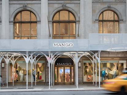 Tienda de Mango en la Quina Avenida de Nueva York, inaugurada este miércoles, en una imagen cedida por la compañía.