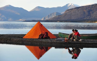 Acampada en el Kluane National Park.