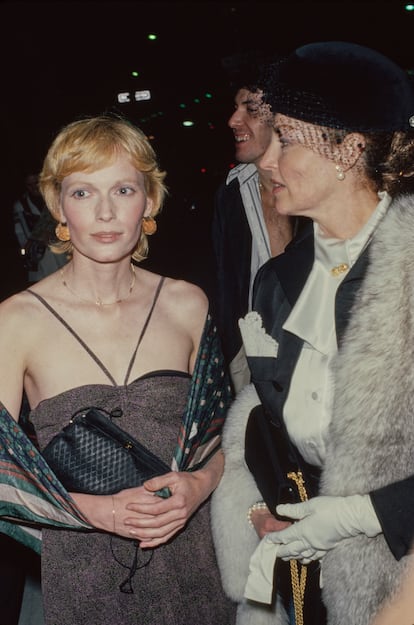 Mia Farrow y  Ava Gardner en Beverly Hills en 1978.