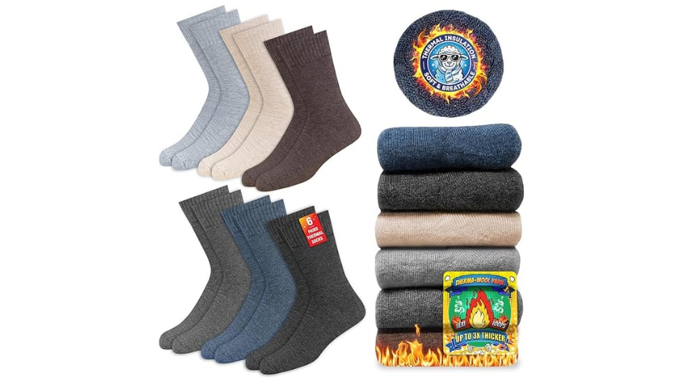 Pack de seis calcetines térmicos.