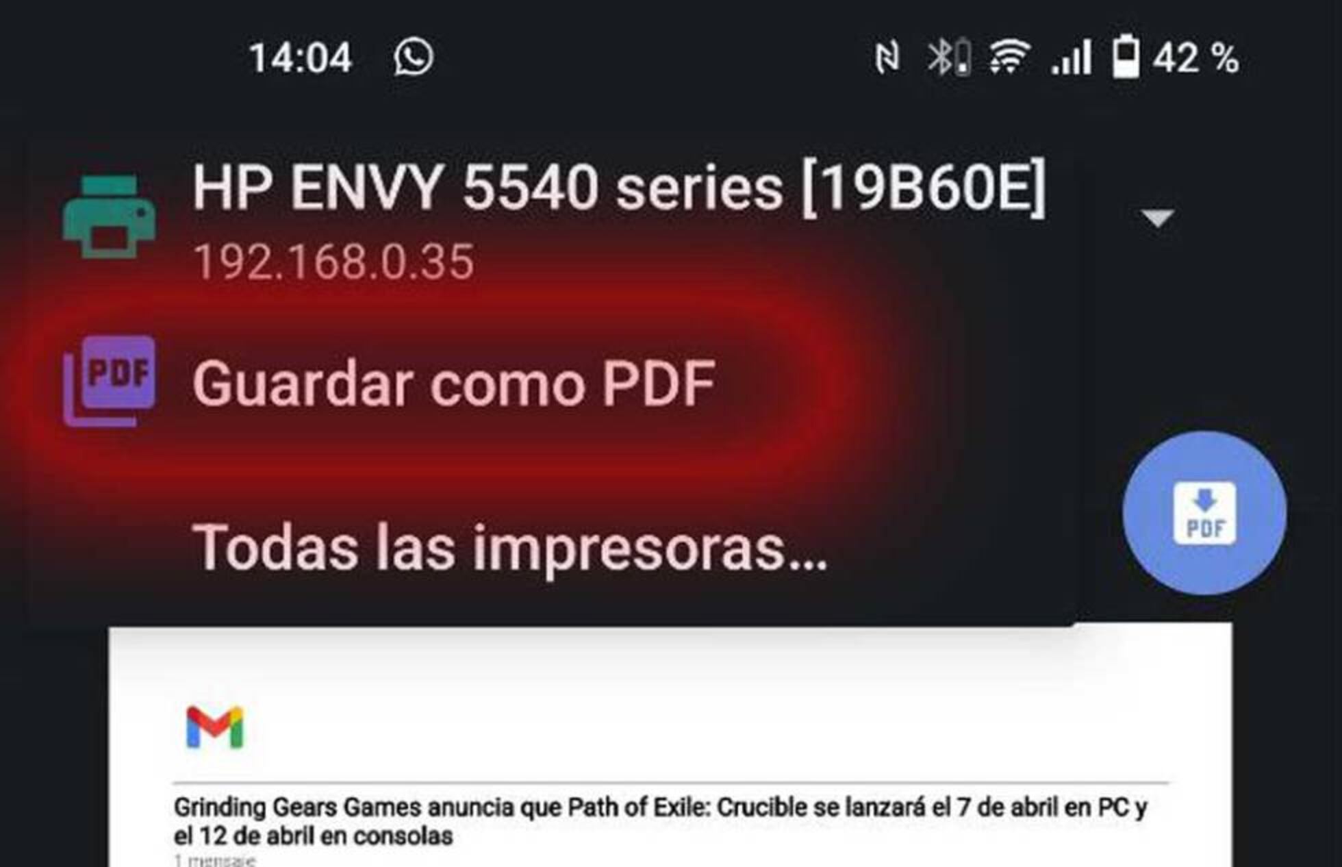 Así puedes descargar un correo desde Gmail en formato PDF paso a paso ...