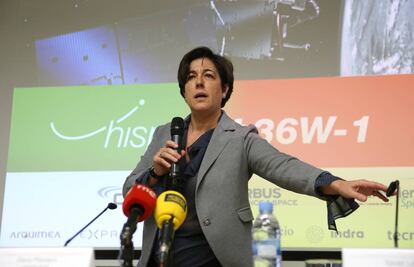 María Elena Pisonero, presidenta del gestor de satélites Hispasat.