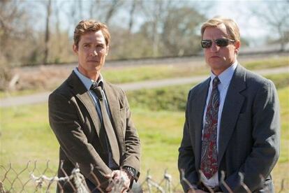 Matthew McConaughey y Woody Harrelson, dos de los protagonistas de &#039;True Detective&#039;.