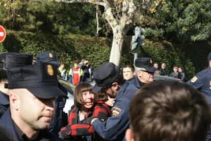 Carga policial del miércoles