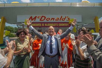Michael Keaton en la película 'El fundador', de John Lee Hancock, sobre el imperio McDonald's.