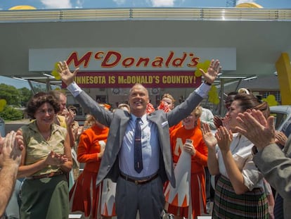 Michael Keaton en la película 'El fundador', de John Lee Hancock, sobre el imperio McDonald's.