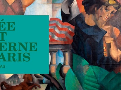 Cartel de la exposición 'Del Fauvismo al Surrealismo', Obras maestras del Musée d'Art Moderne de Paris.