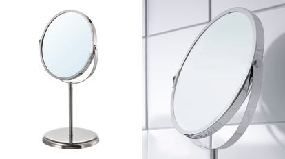 Ikea presenta precios bajos en muchos de sus productos desde la web, como este espejo para maquillarse.