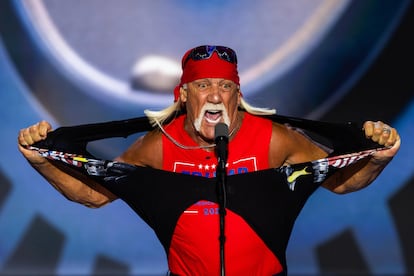 Hulk Hogan en Milwaukee, Estados Unidos, el 24 de julio de 2024.