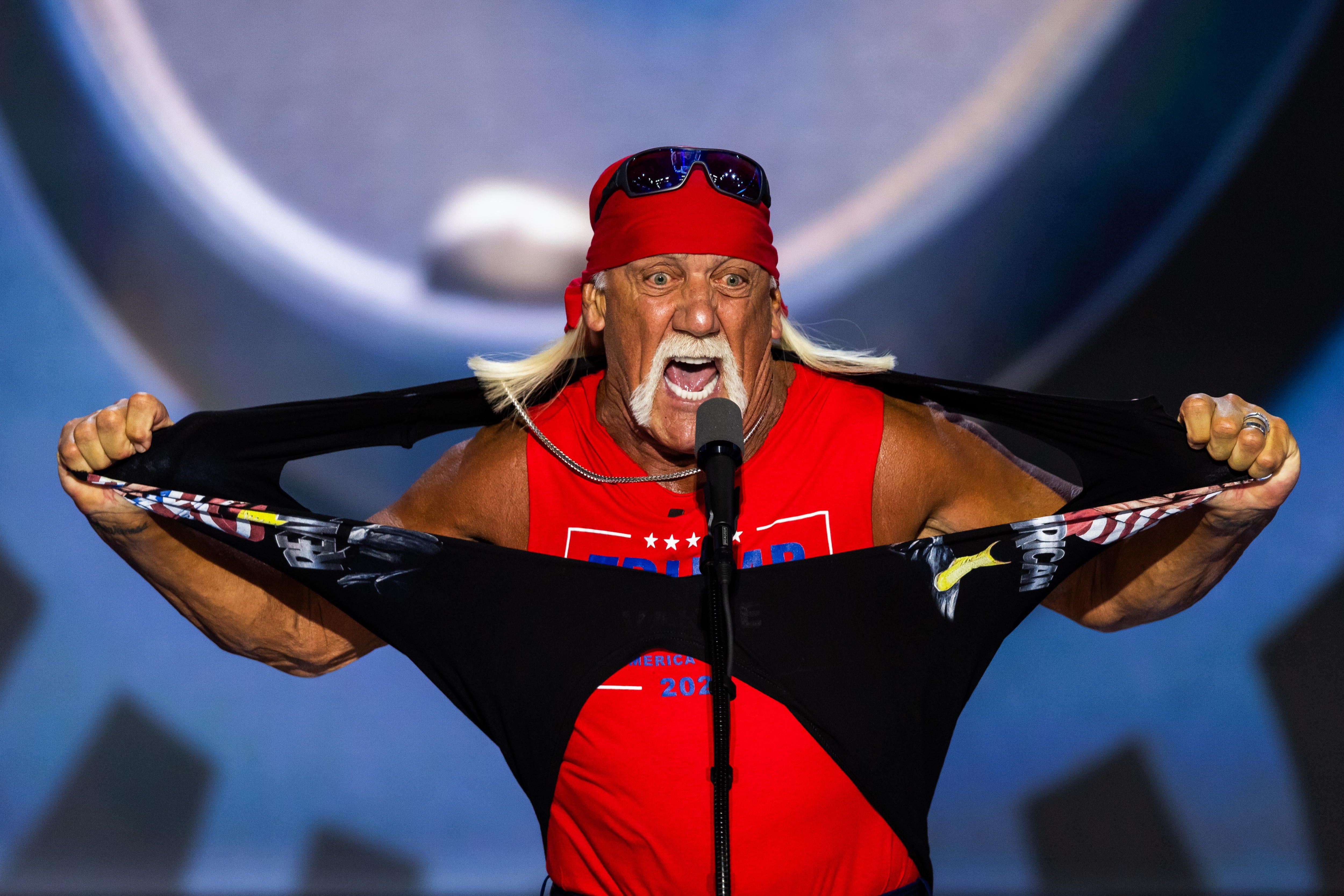 Muere Hulk Hogan, leyenda de la lucha libre, a los 71 años 14 Hulk Hogan en Milwaukee, Estados Unidos, el 24 de julio de 2024.