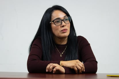 Silvia Sánchez Barrios diputada local Morena en el Congreso de la Ciudad de México, el 7 de noviembre 2024.