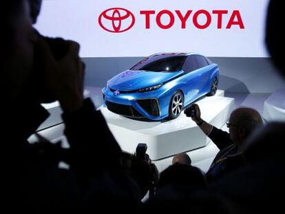 Un prototipo de Toyota, en la feria de Tokio del motor.