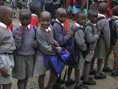 Una escuela en Nairobi (Kenia).