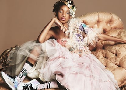 Willow Smith en la campaña de Stance Socks.