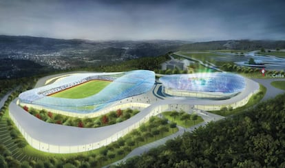 Proyecto de ciudad deportiva del Real Club Celta en Mos. 