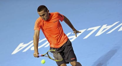 Nicolás Almagro, durante el torneo de Valencia