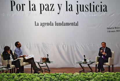 El candidato del PRI, José Antonio Meade, durante el foro.