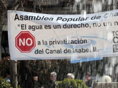 Protesta contra la privatizaci&oacute;n del Canal en 2011.