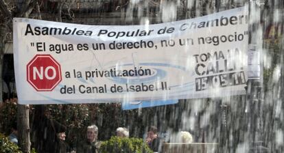 Protesta contra la privatización del Canal en 2011.
