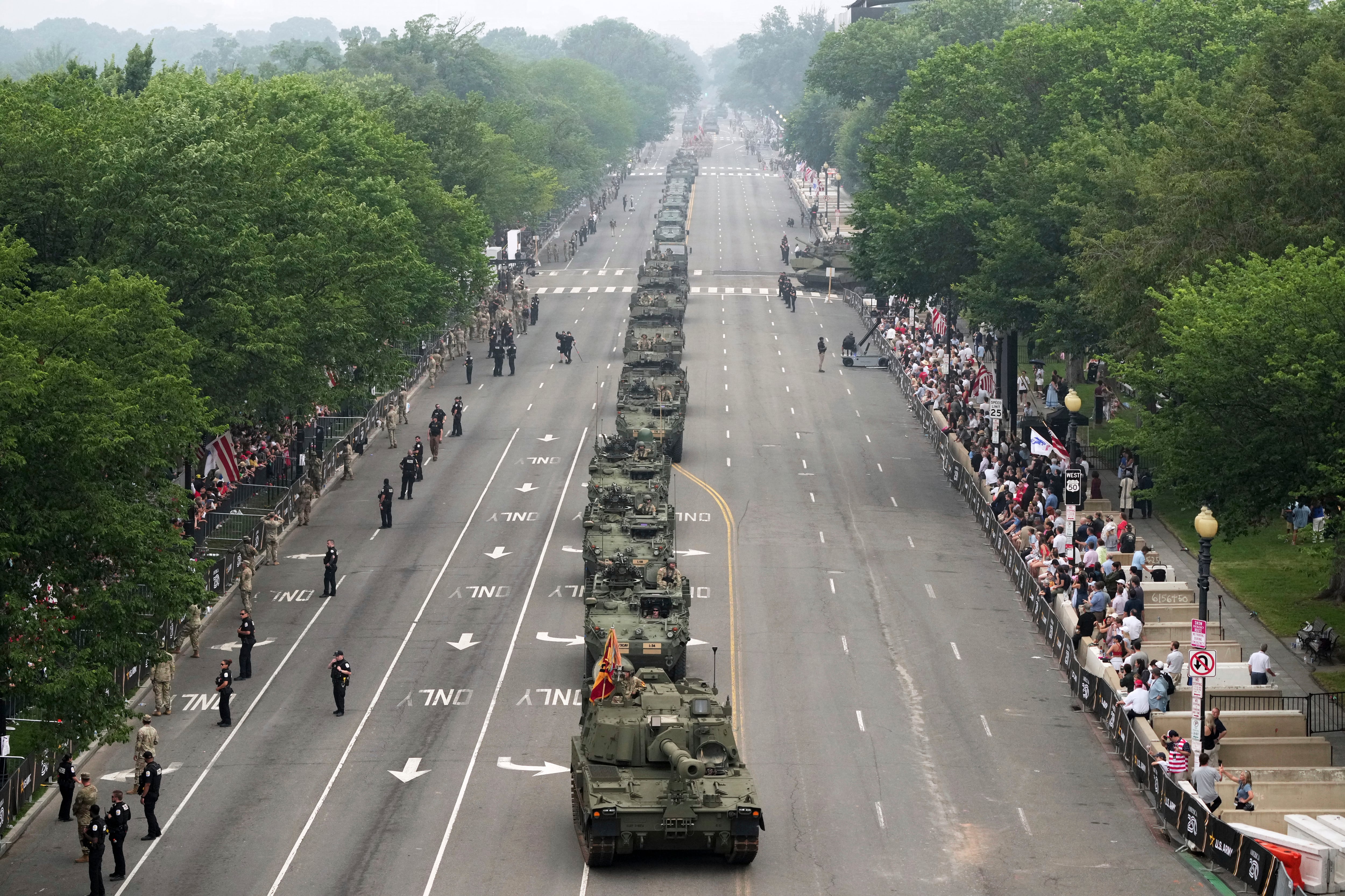 El desfile de la división, ¿una nueva muestra del autoritarismo de Trump?