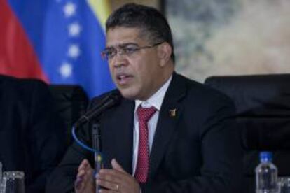 En l aimagen, el ministro venezolano de Exteriores, Elias Jaua. EFE/Archivo