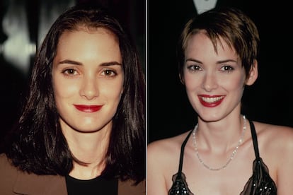 El pelo noventero de Winona Ryder es, sin duda, icónico. Su melenita cuadrada y el bob de su época Beetlejuice siguen siendo fuente de inspiración en la actualidad. Sin embargo, fue su corte de pelo pixie el que marcó un antes y un después. Con este nuevo look recogió su Globo de Oro a mejor actriz de reparto por La Edad de la Inocencia.