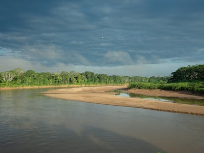 General view of the Piedras River from the community of Monte Salvado, Peru.